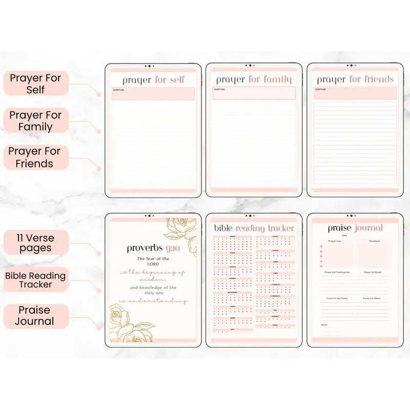 Prayer Journal and Notebook