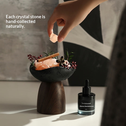 ZenStone Crystal Aroma Diffuser – Natural Essential Oil Fragrance Decor