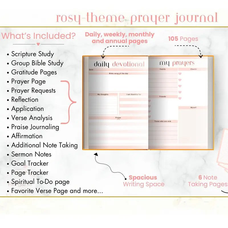 Prayer Journal and Notebook
