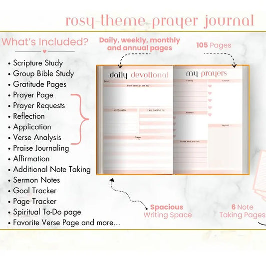 Prayer Journal and Notebook