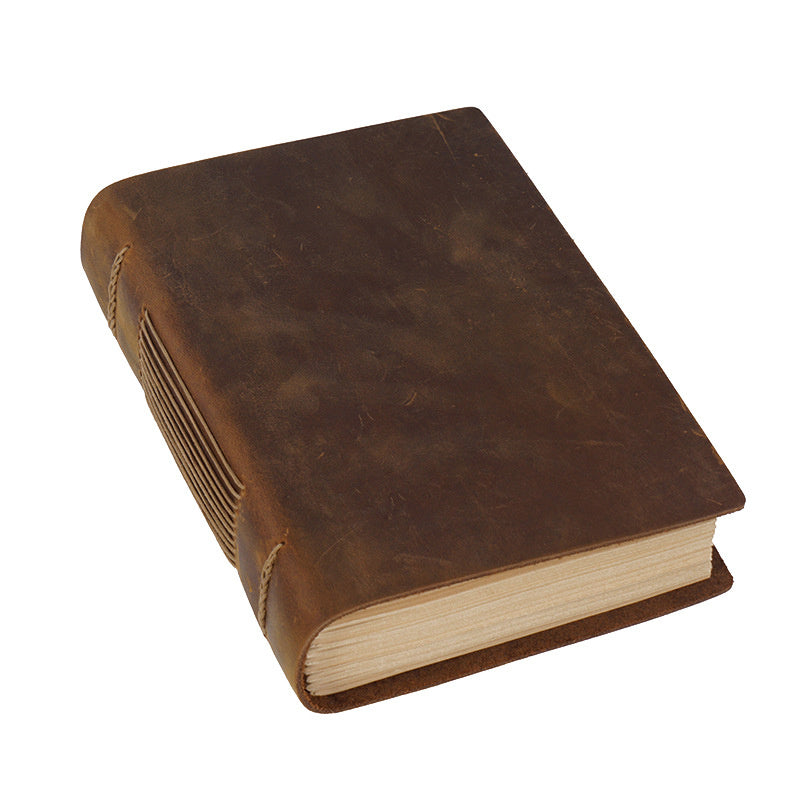 The Wanderer’s Leather Journal – Vintage Cowhide Notebook for Writing, Sketching & Reflection